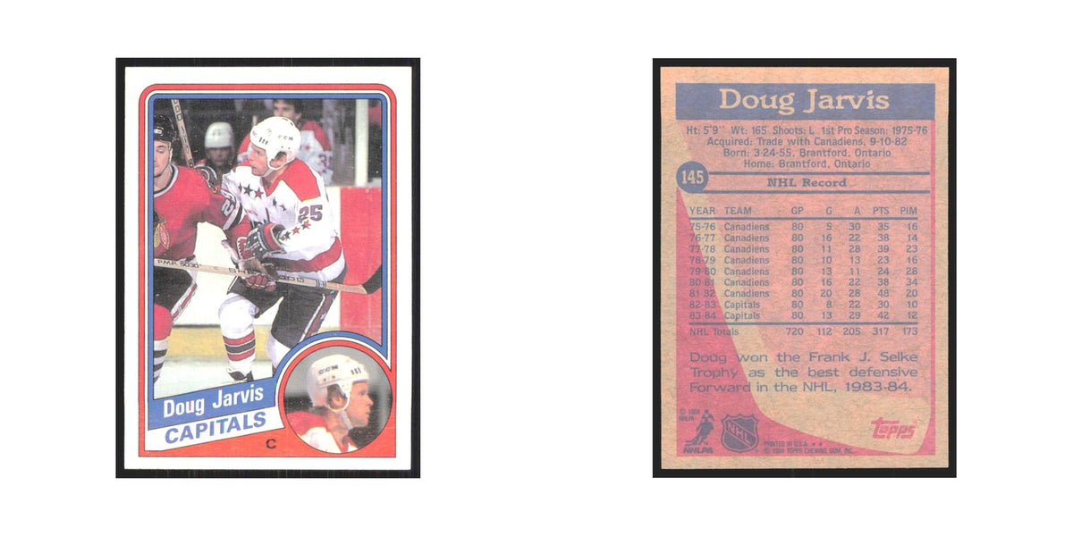 1984 Topps Doug Jarvis Washington Capitals #145