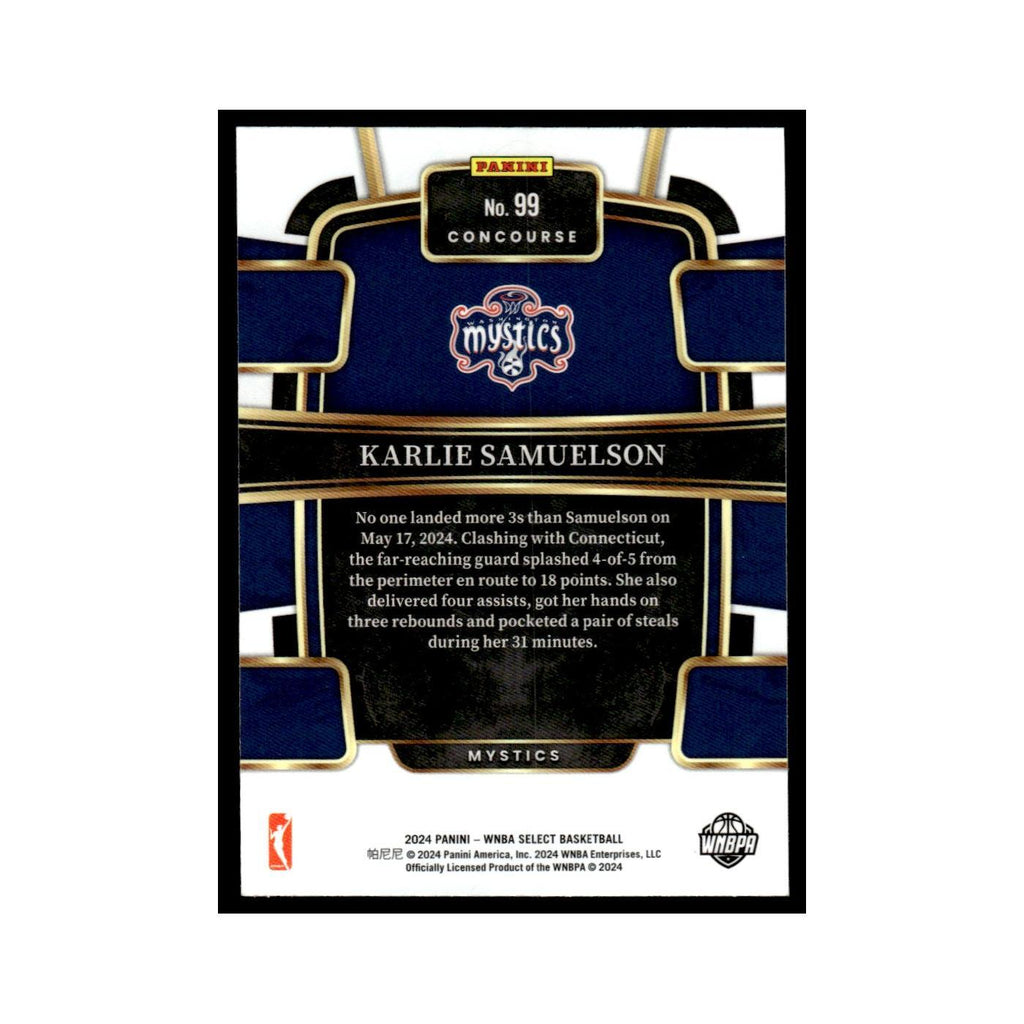 Karlie Samuelson 2024 Panini WNBA Select #99 Washington Mystics NM