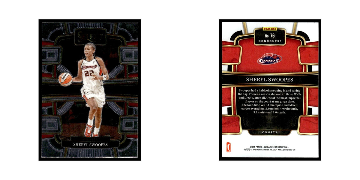 Sheryl Swoopes 2024 Panini WNBA Select #76 Houston Comets Basketball Card NM