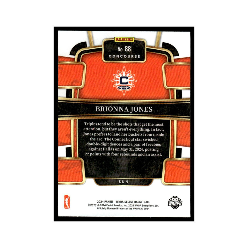 Brionna Jones 2024 Panini WNBA Select #88 Connecticut Sun Basketball Card NM