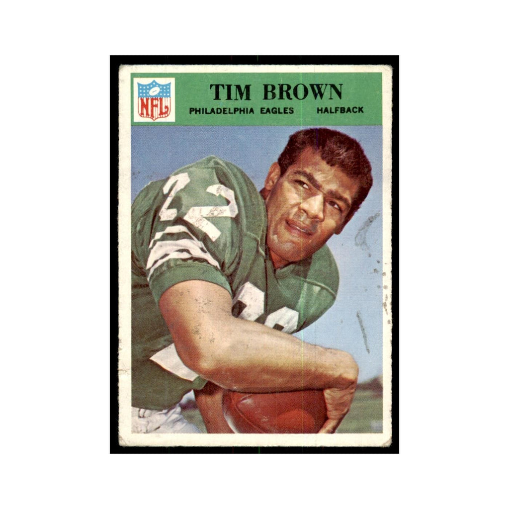 1966 Philadelphia (damaged) Tim Brown Football Cards #135