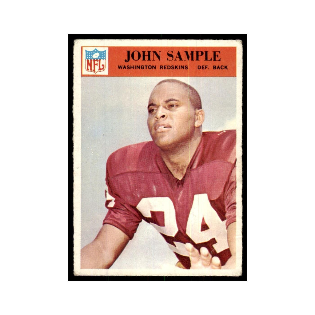 1966 Philadelphia (damaged) Johnny Sample Football Cards #191