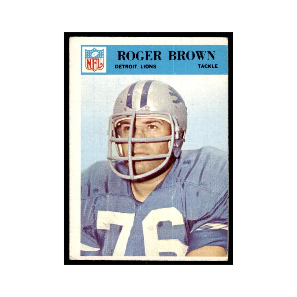 1966 Philadelphia (damaged) Roger Brown Football Cards #67