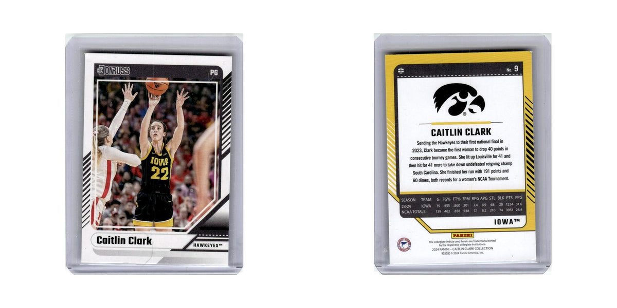 Caitlin Clark 2024 Donruss Caitlin Clark Collection #9 Iowa Hawkeyes NM