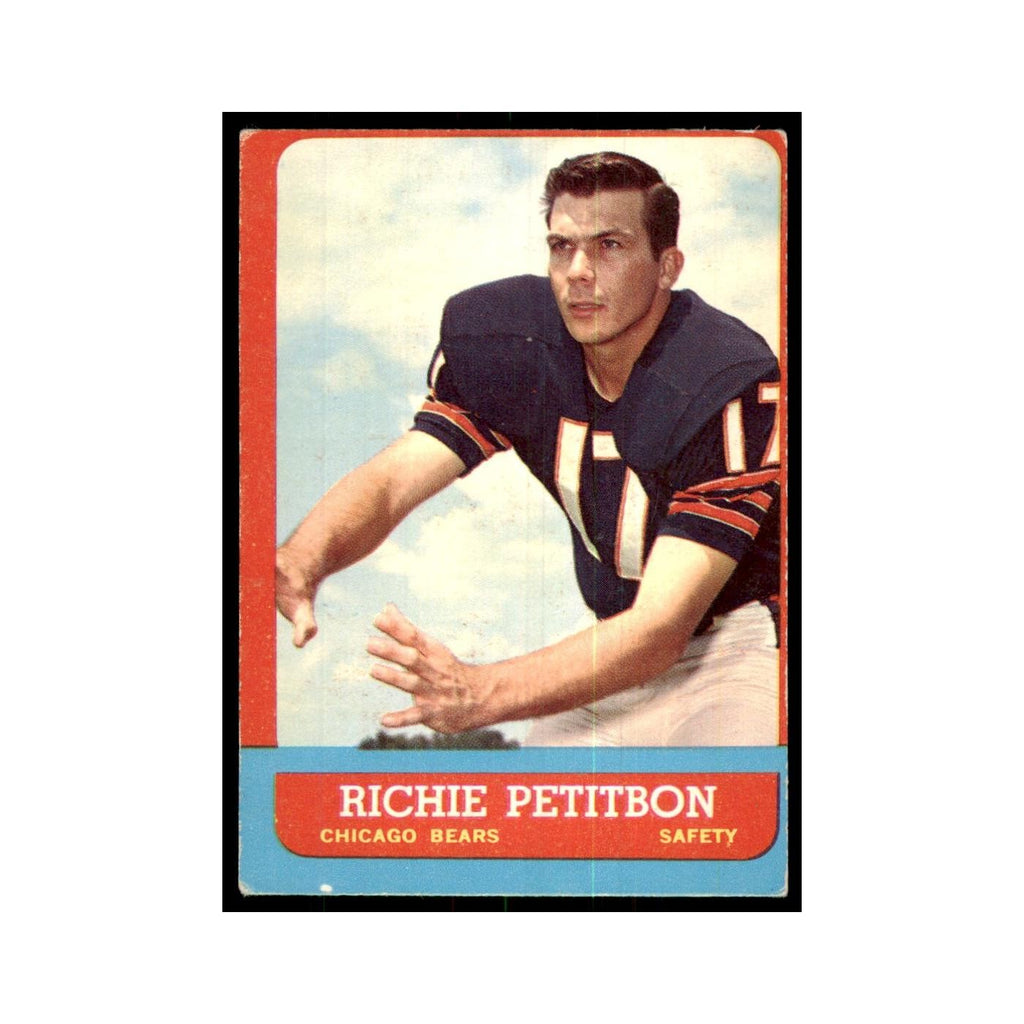 1963 Topps Richie Petitbon Football Cards #71