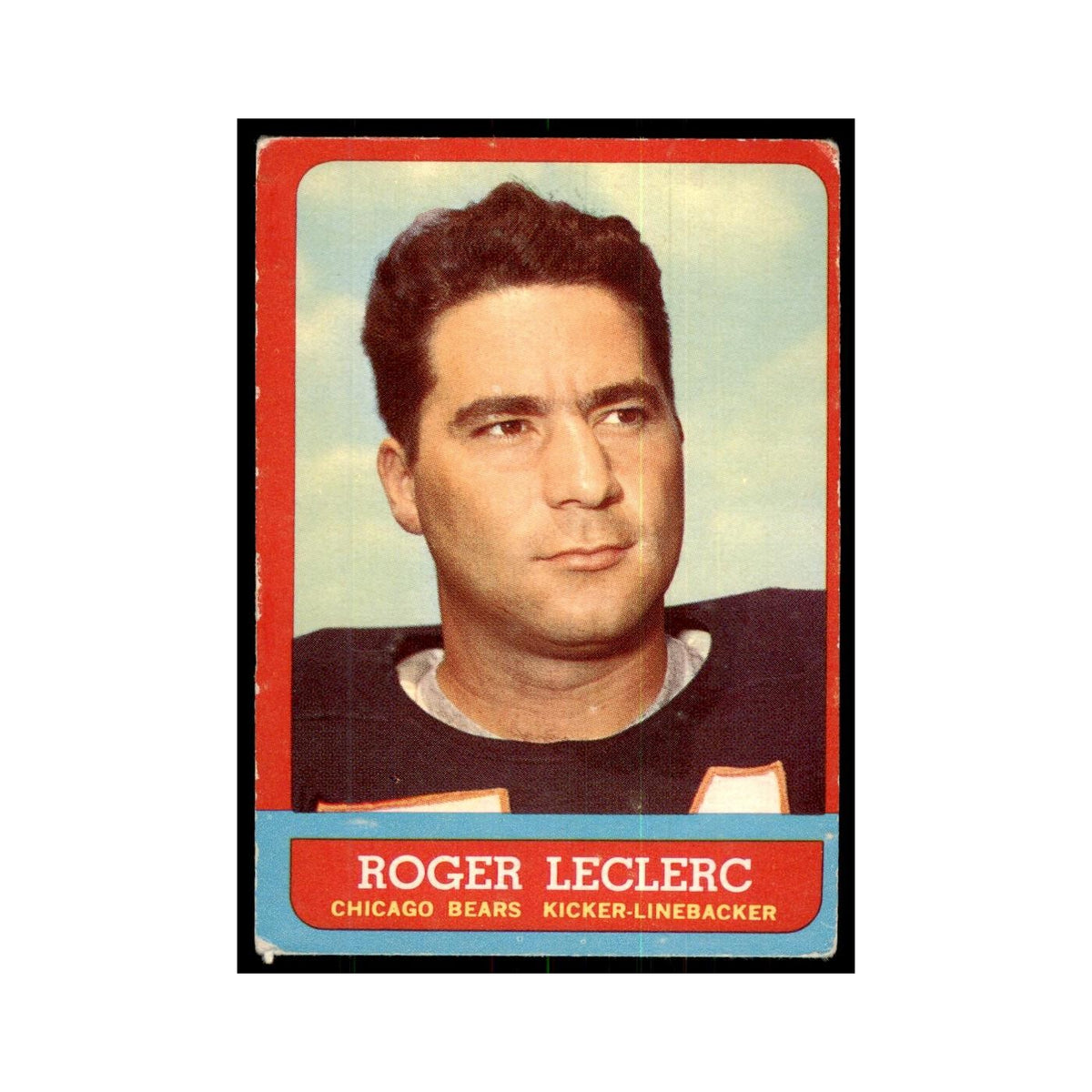 1963 Topps Roger LeClerc Football Cards #64