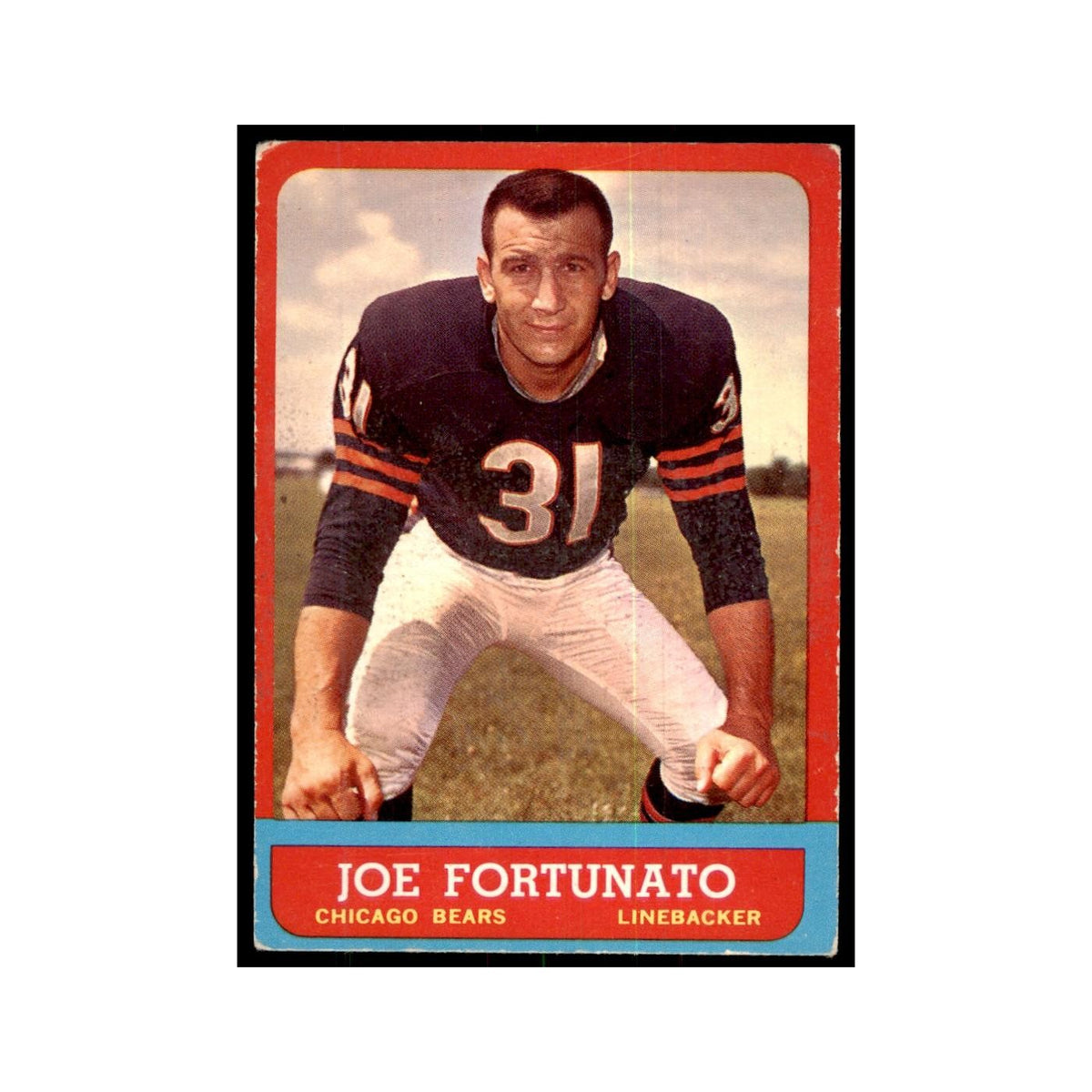 1963 Topps Joe Fortunato Football Cards #69