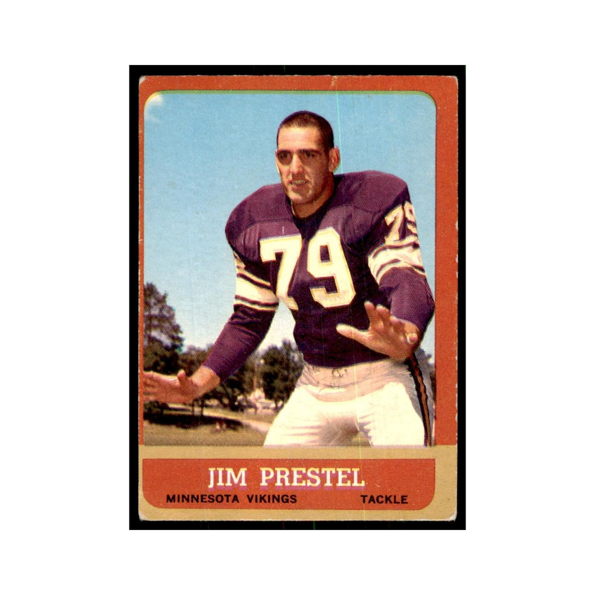 1963 Topps Jim Prestel Football Cards #108