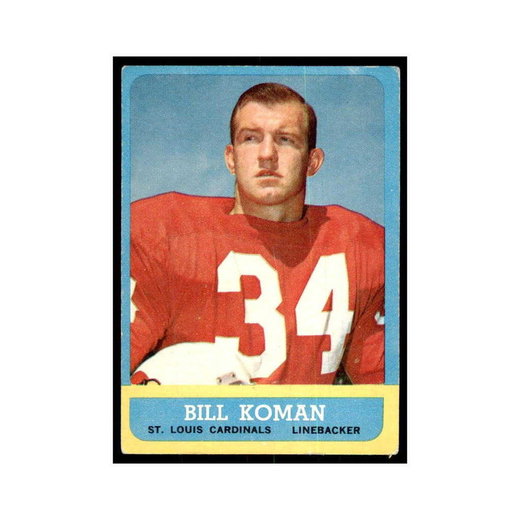 1963 Topps Bill Koman Football Cards #154