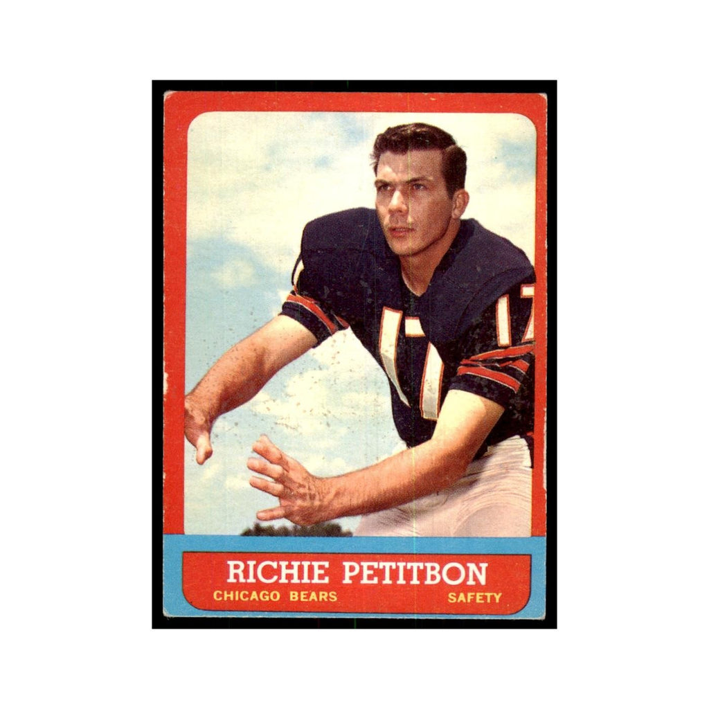 1963 Topps Richie Petitbon Football Cards #71