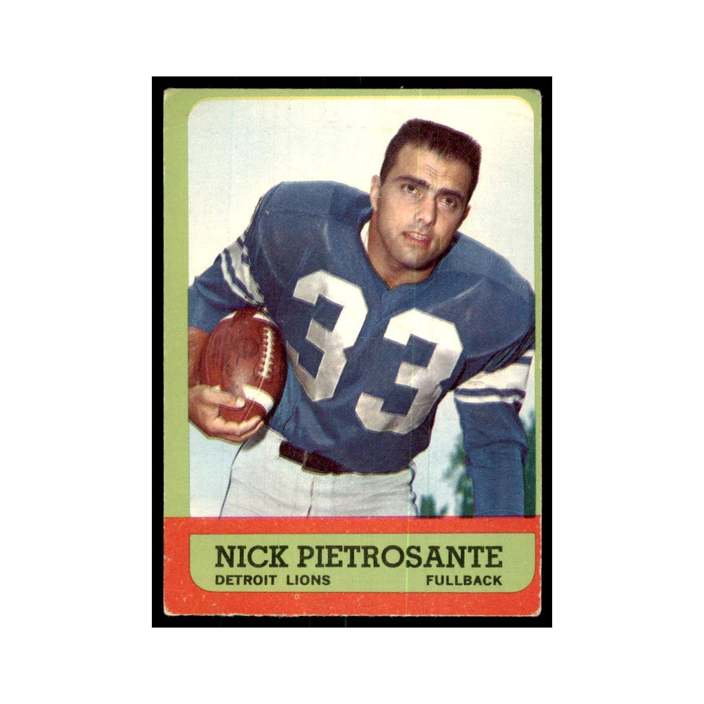 1963 Topps Nick Pietrosante Football Cards #27