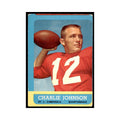 1963 Topps Charlie Johnson Football Cards #146