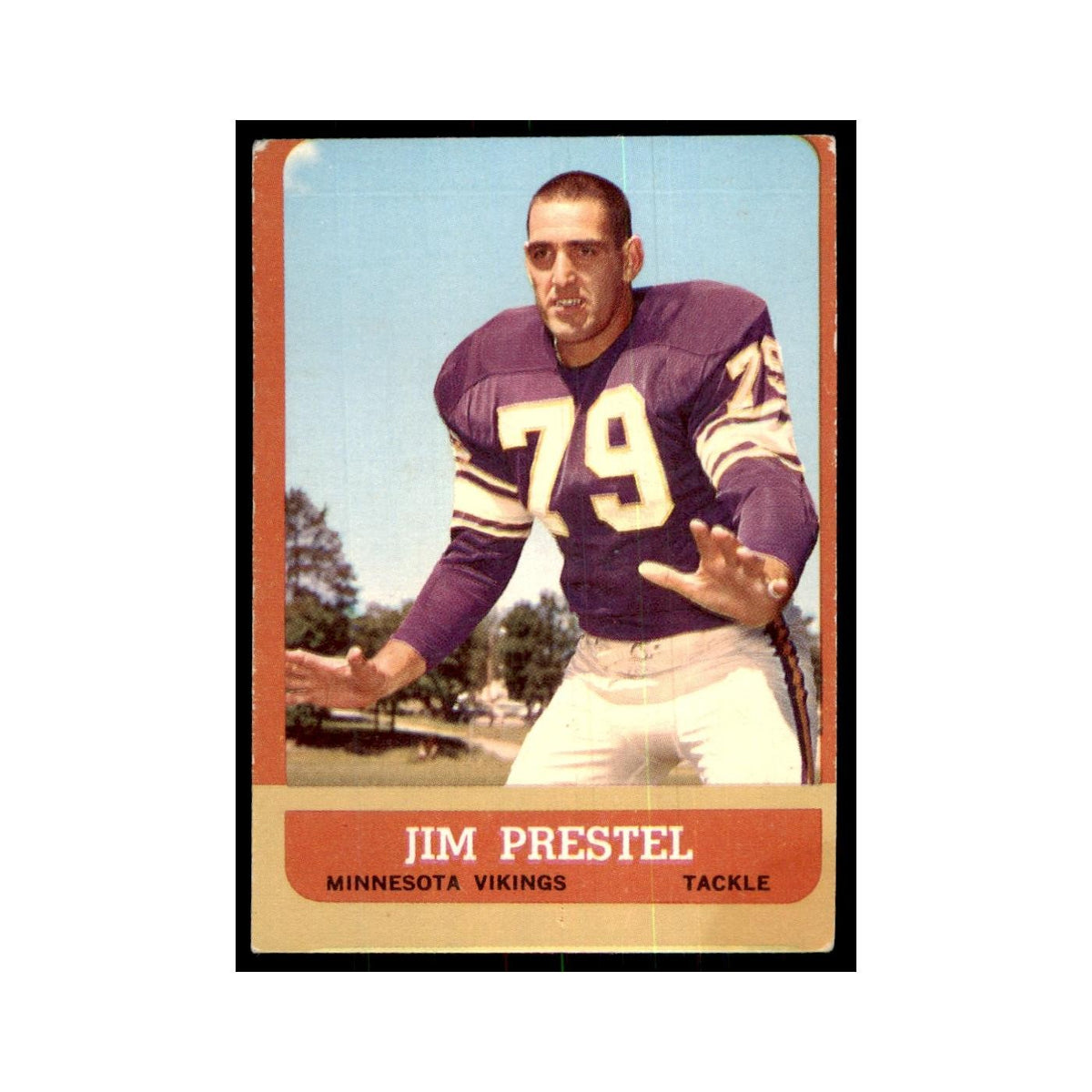 1963 Topps Jim Prestel Football Cards #108