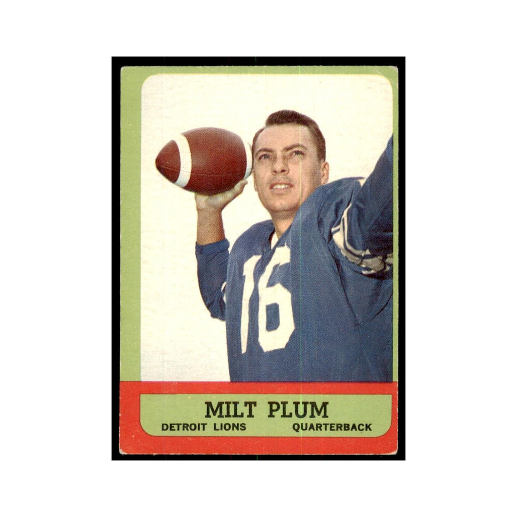 1963 Topps Milt Plum Football Cards #25