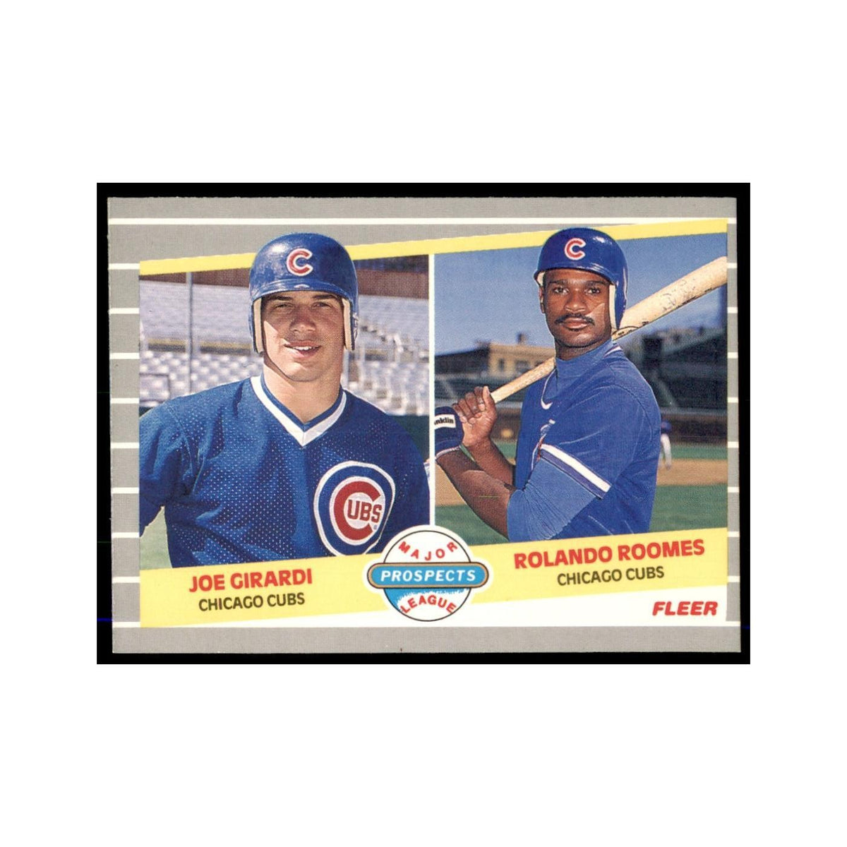 1989 Fleer Joe Girardi/Rolando Roomes RC #644