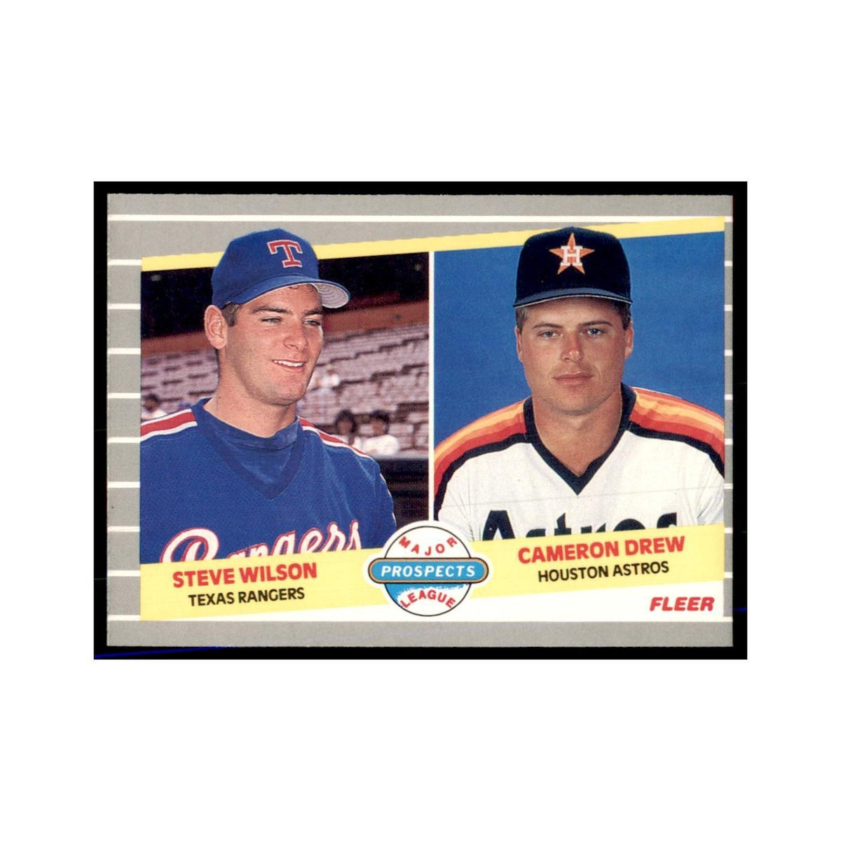 1989 Fleer Steve Wilson/Cameron Drew RC #640