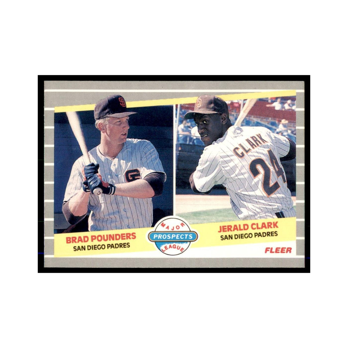 1989 Fleer Brad Pounders/Jerald Clark #642