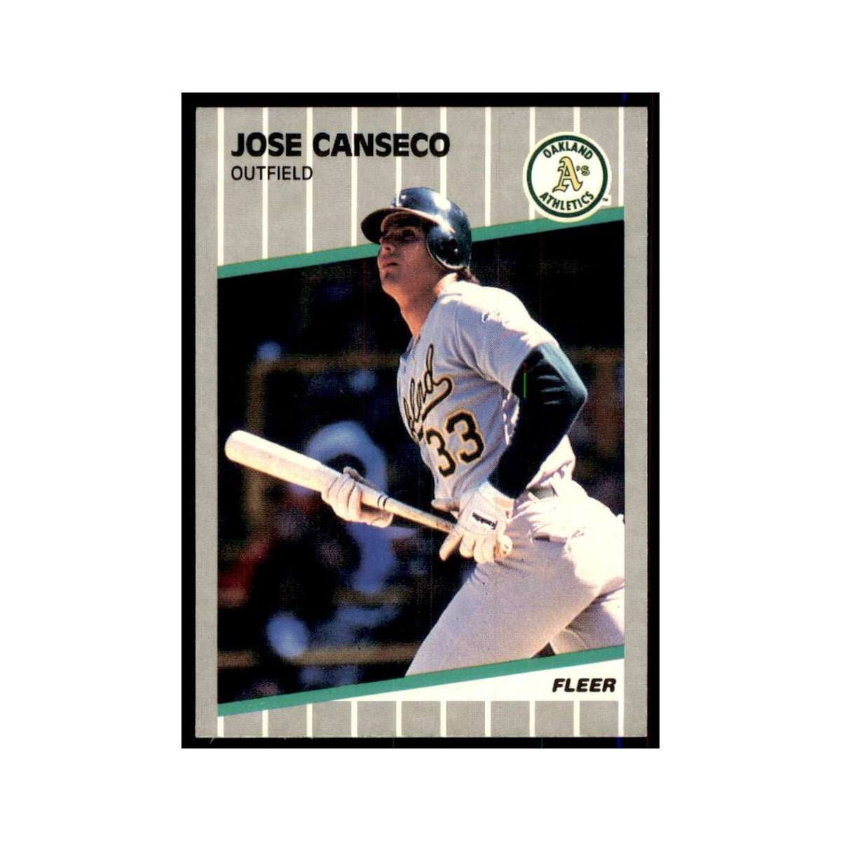 1989 Fleer Jose Canseco Athletics #5