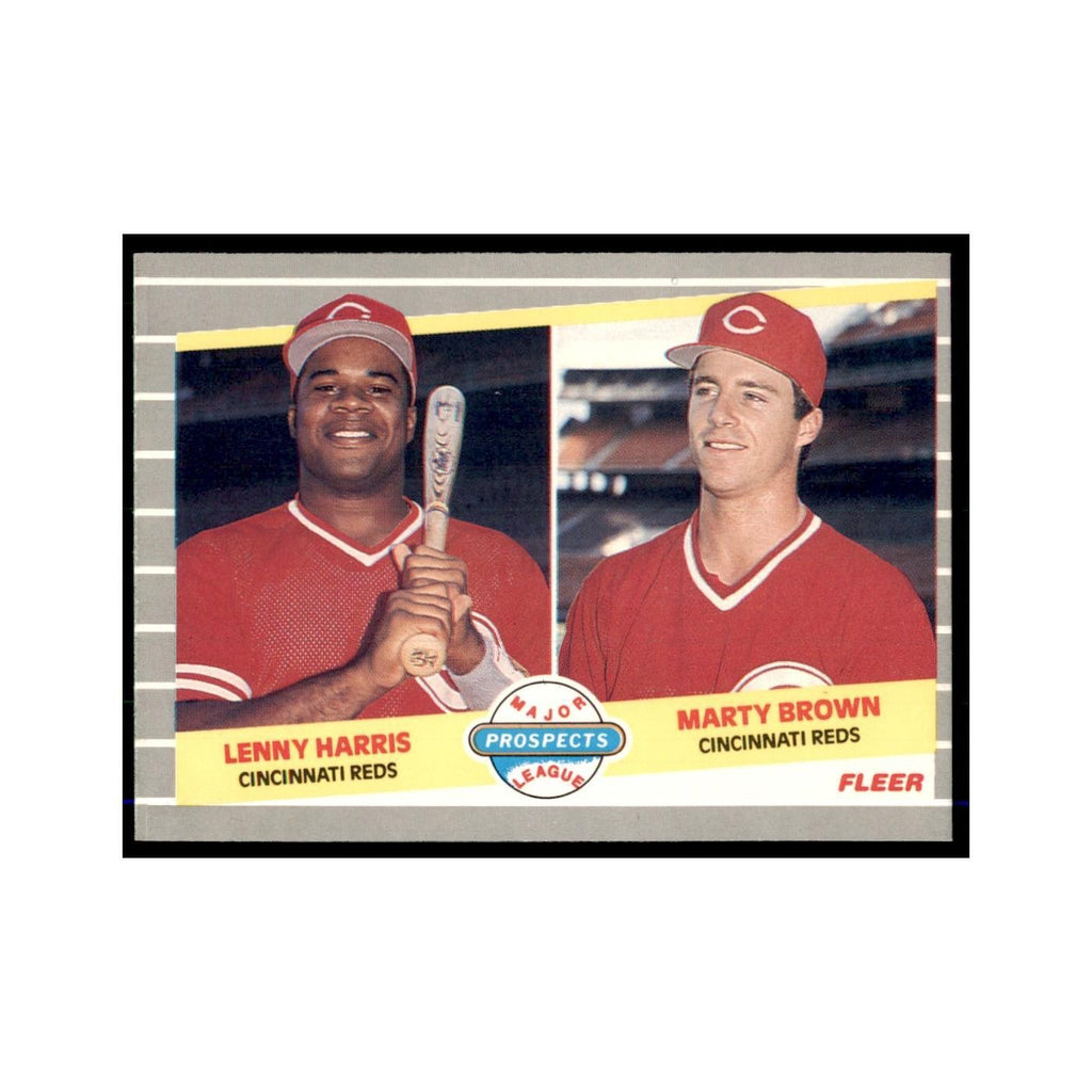 1989 Fleer Lenny Harris/Marty Brown RC #645
