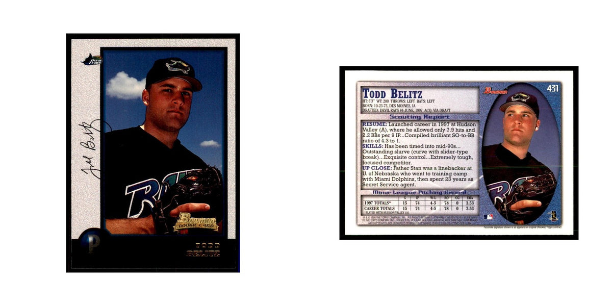 1998 Bowman Todd Belitz Baseball Cards #431