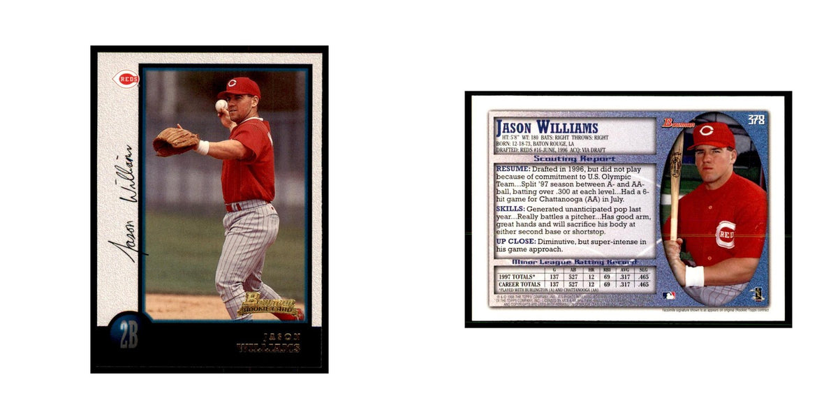 1998 Bowman Jason Williams Baseball Cards #378