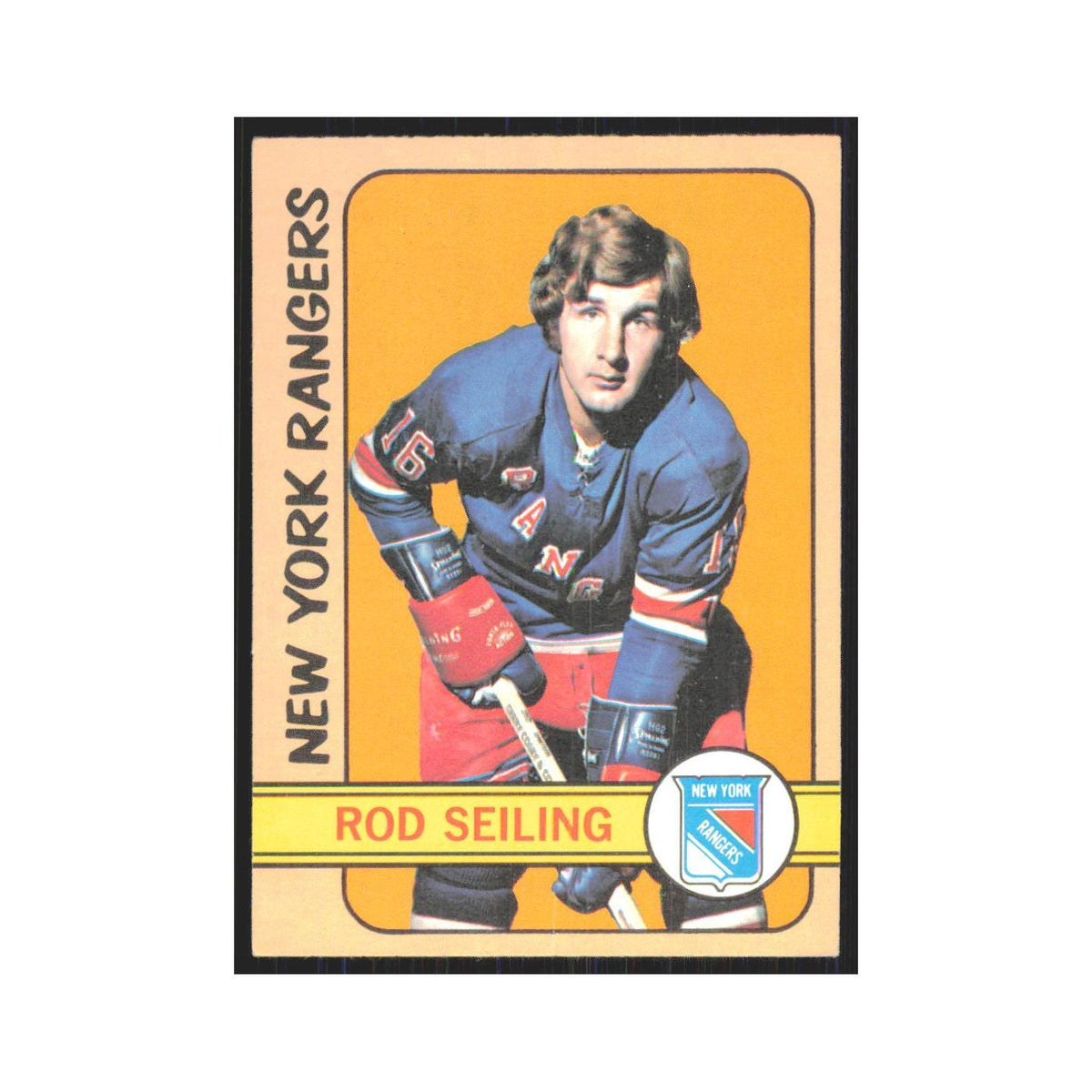 1972 Topps (damaged) Rod Seiling New York Rangers #149