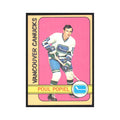 1972 Topps (damaged) Poul Popiel Vancouver Canucks #142