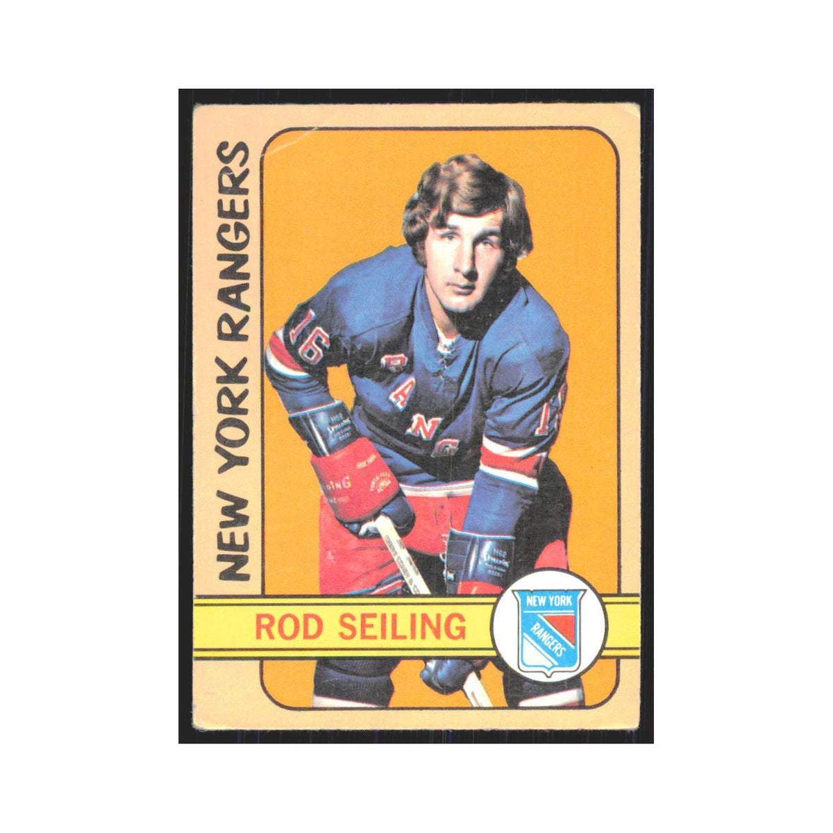 1972 Topps (damaged) Rod Seiling New York Rangers #149