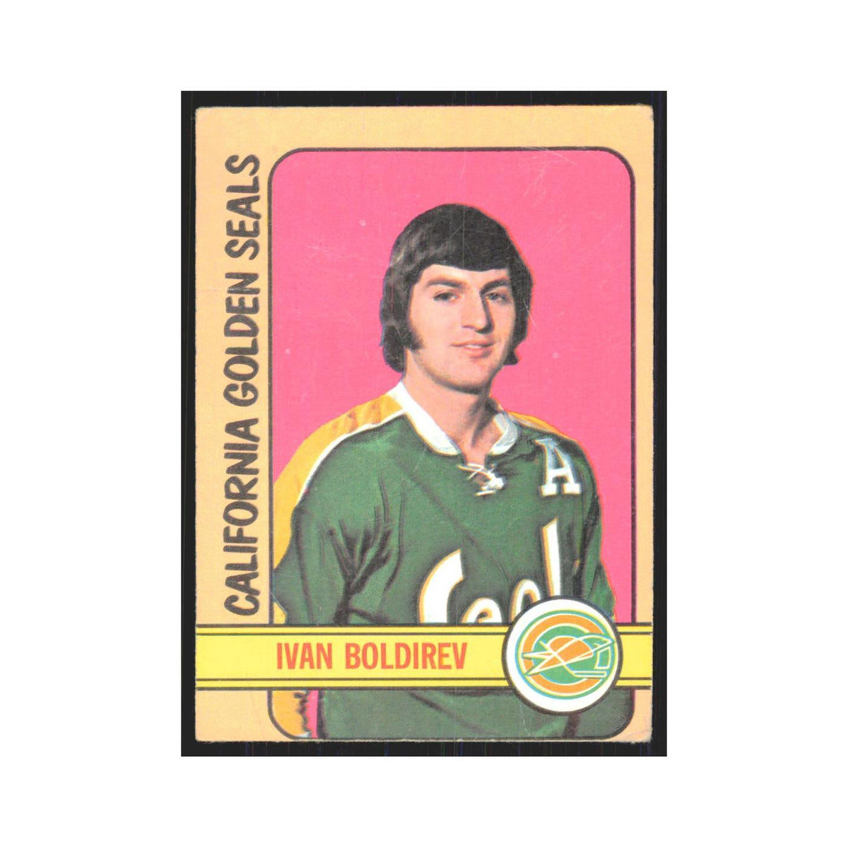 1972 Topps (damaged) Ivan Boldirev California Golden Seals #146