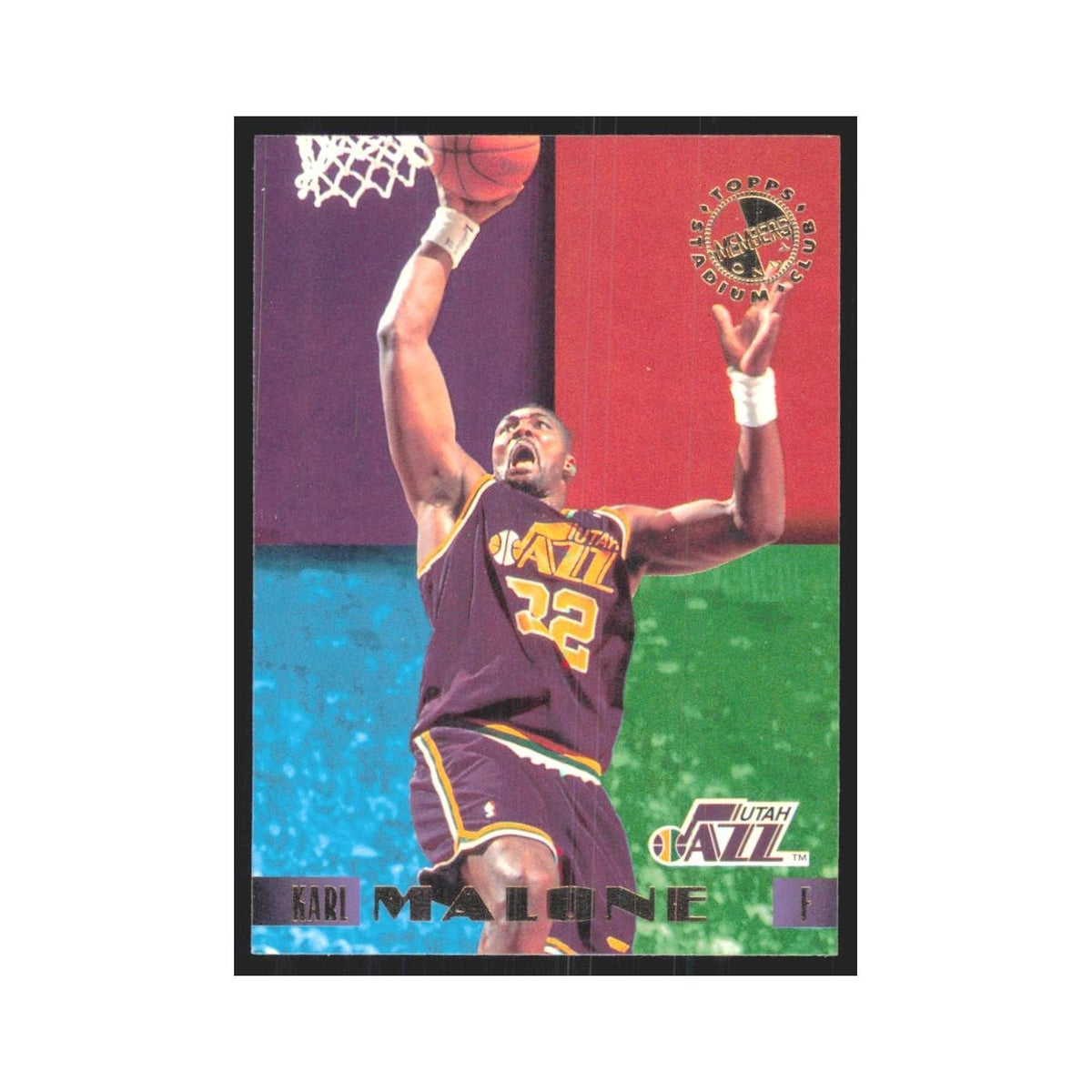 1995 Stadium Club Members Only Gari Malone Jazz #25