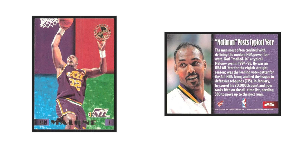 1995 Stadium Club Members Only Gari Malone Jazz #25
