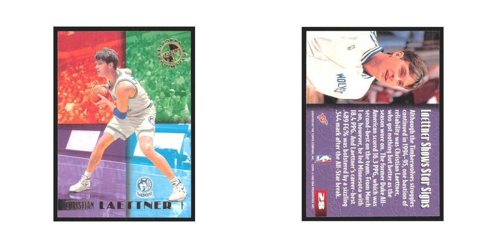 1995 Stadium Club Members Only Christian Laettner Timberwolves #28