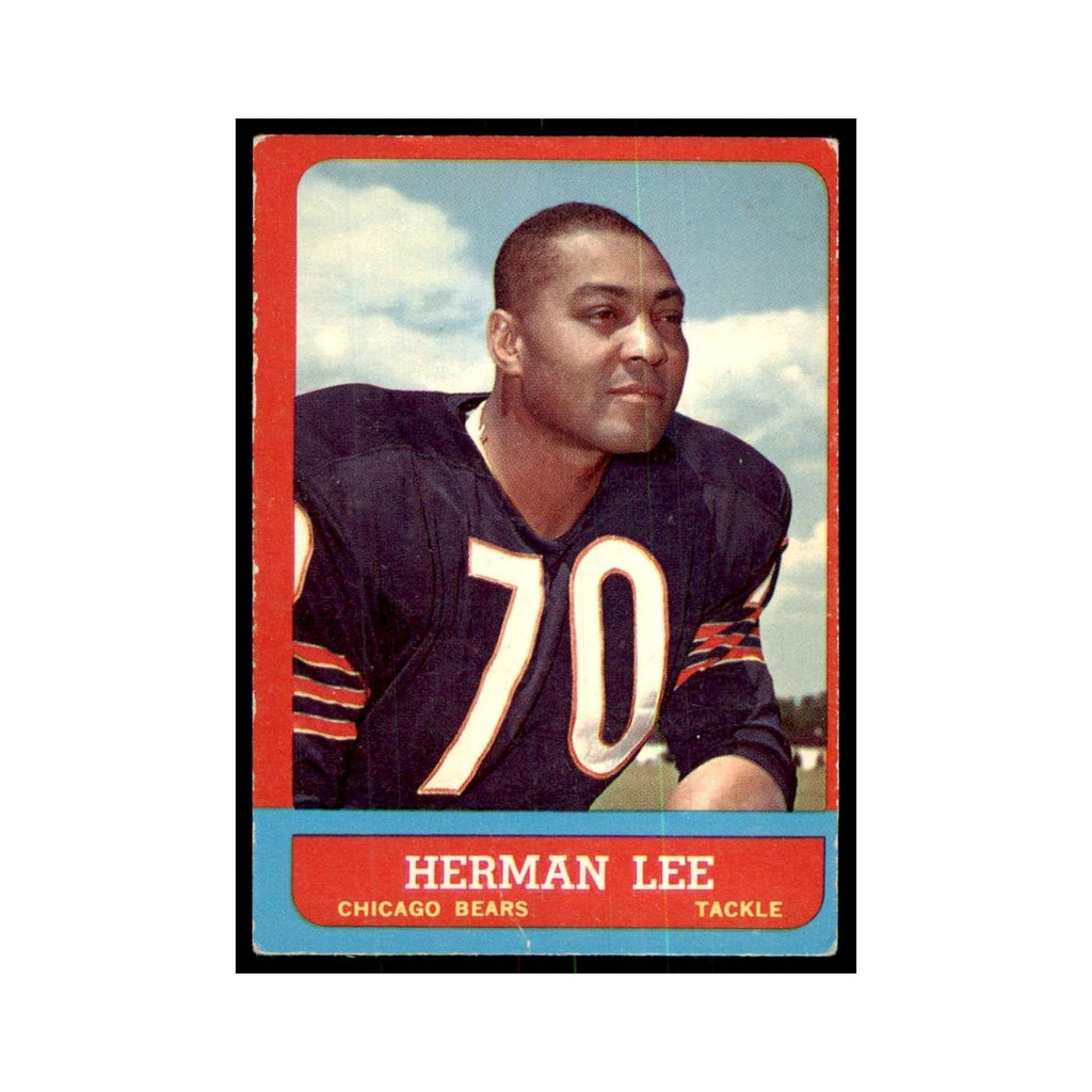 1963 Topps (damaged) Herman Lee Football Cards #67