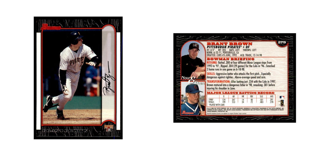 1999 Bowman Brant Brown Baseball Cards #279