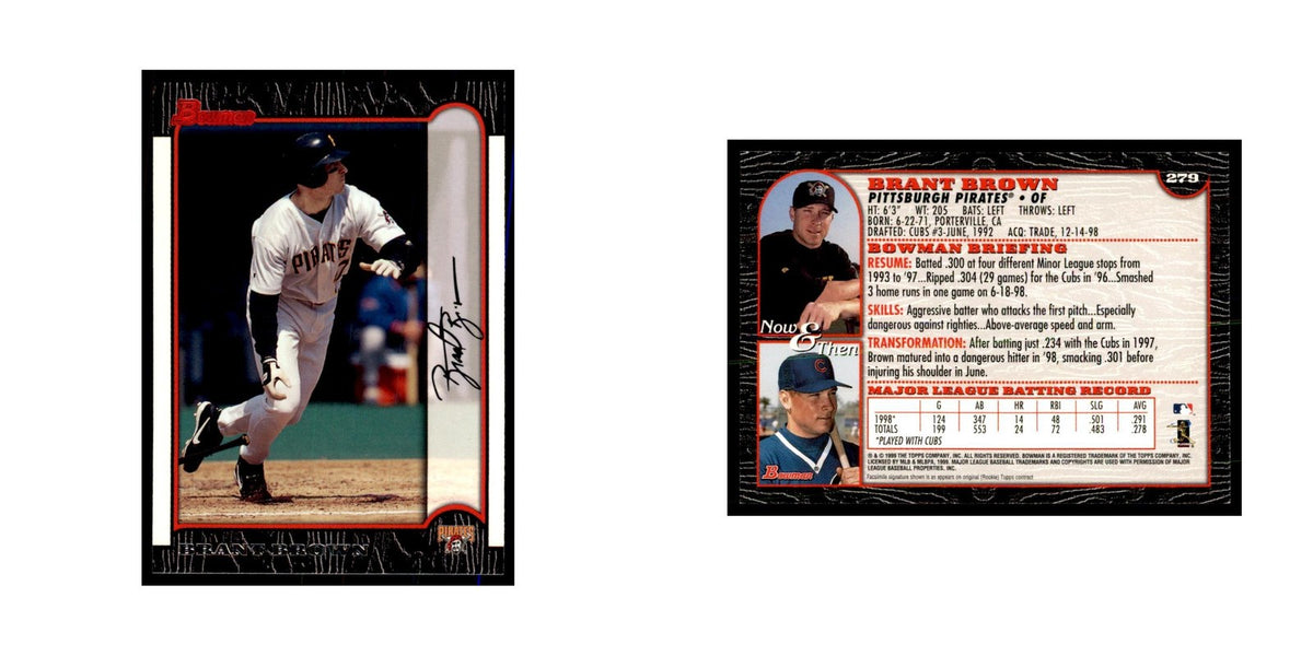1999 Bowman Brant Brown Baseball Cards #279