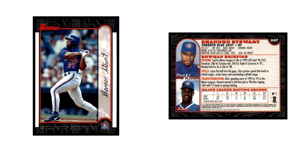 1999 Bowman Shannon Stewart Baseball Cards #247