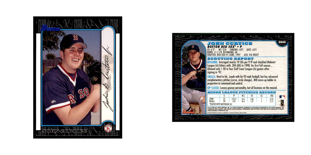 1999 Bowman John Curtice Baseball Cards #166