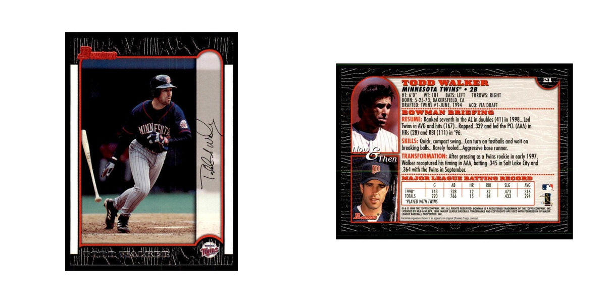 1999 Bowman Todd Walker Baseball Cards #21