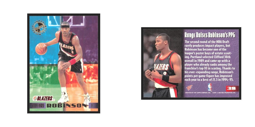 1995 Stadium Club Members Only Clifford Robinson Blazers #38