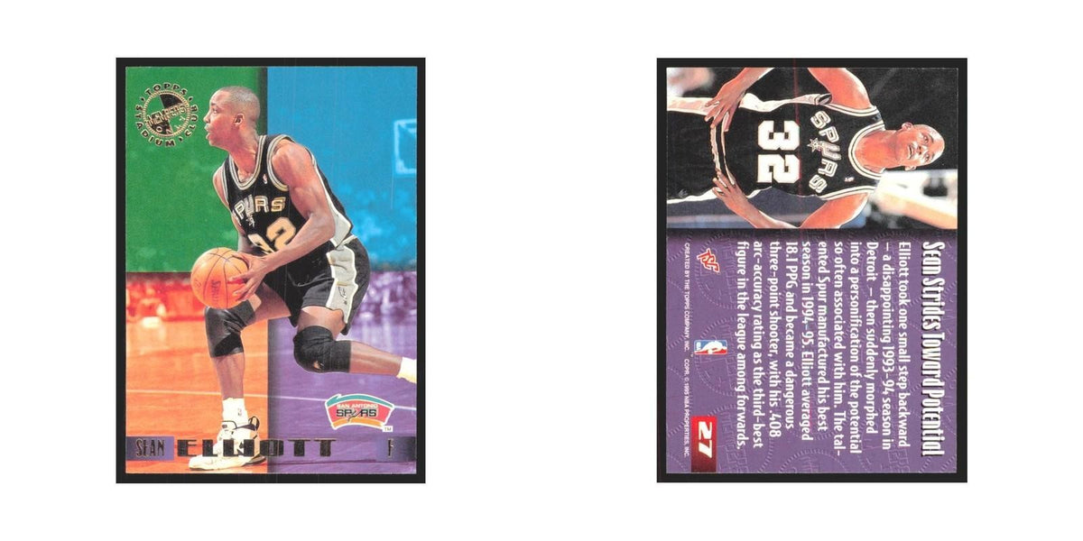 1995 Stadium Club Members Only Sean Elliott Spurs #27