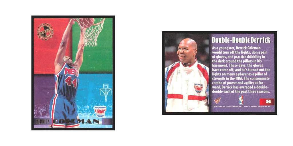 1995 Stadium Club Members Only Derrick Coleman Nets #8