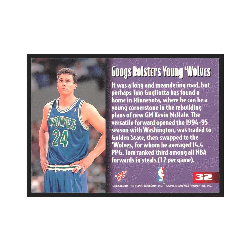 1995 Stadium Club Members Only Tom Gugliotta Timberwolves #32