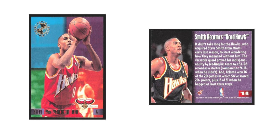1995 Stadium Club Members Only Steve Smith Hawks #14