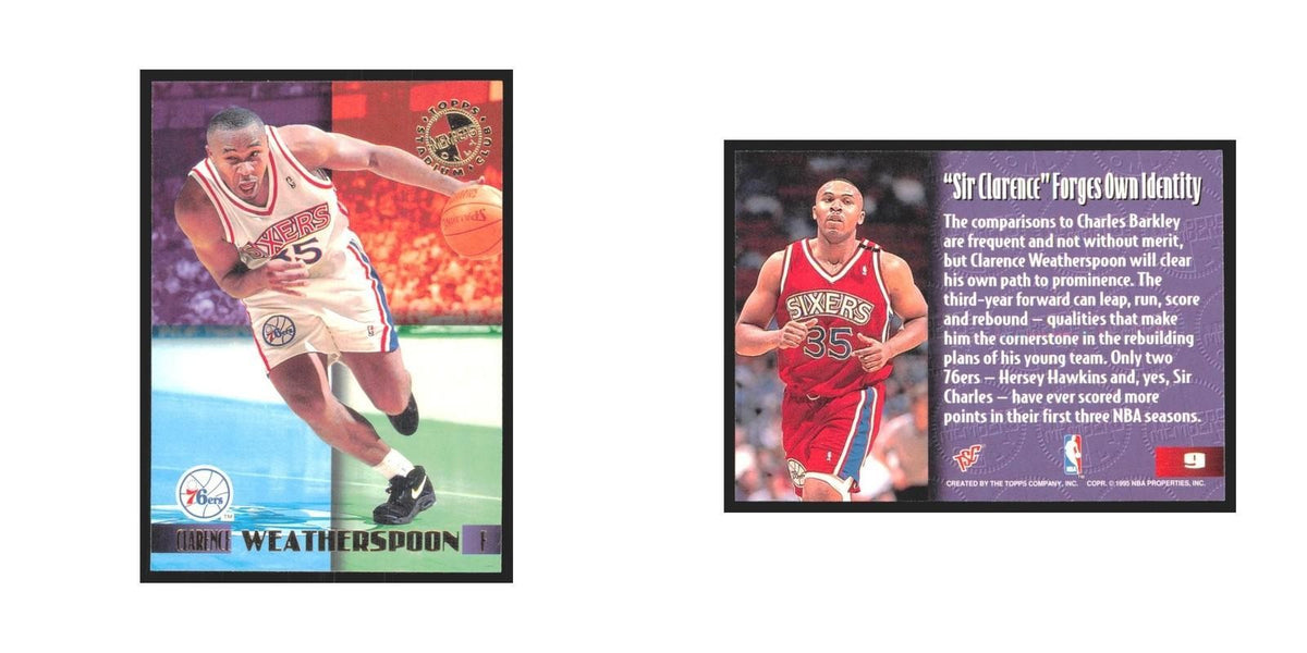 1995 Stadium Club Members Only Clarence Weatherspoon 76ers #9