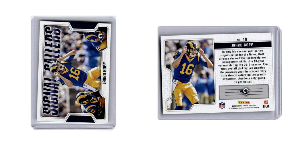 Jared Goff 2018 Score #18 Los Angeles Rams Football Card NM