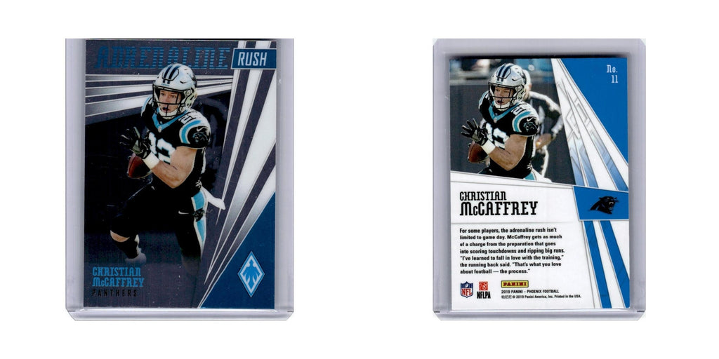 Christian McCaffrey 2019 Panini Phoenix Adrenaline Rush #11 Carolina Panthers NM