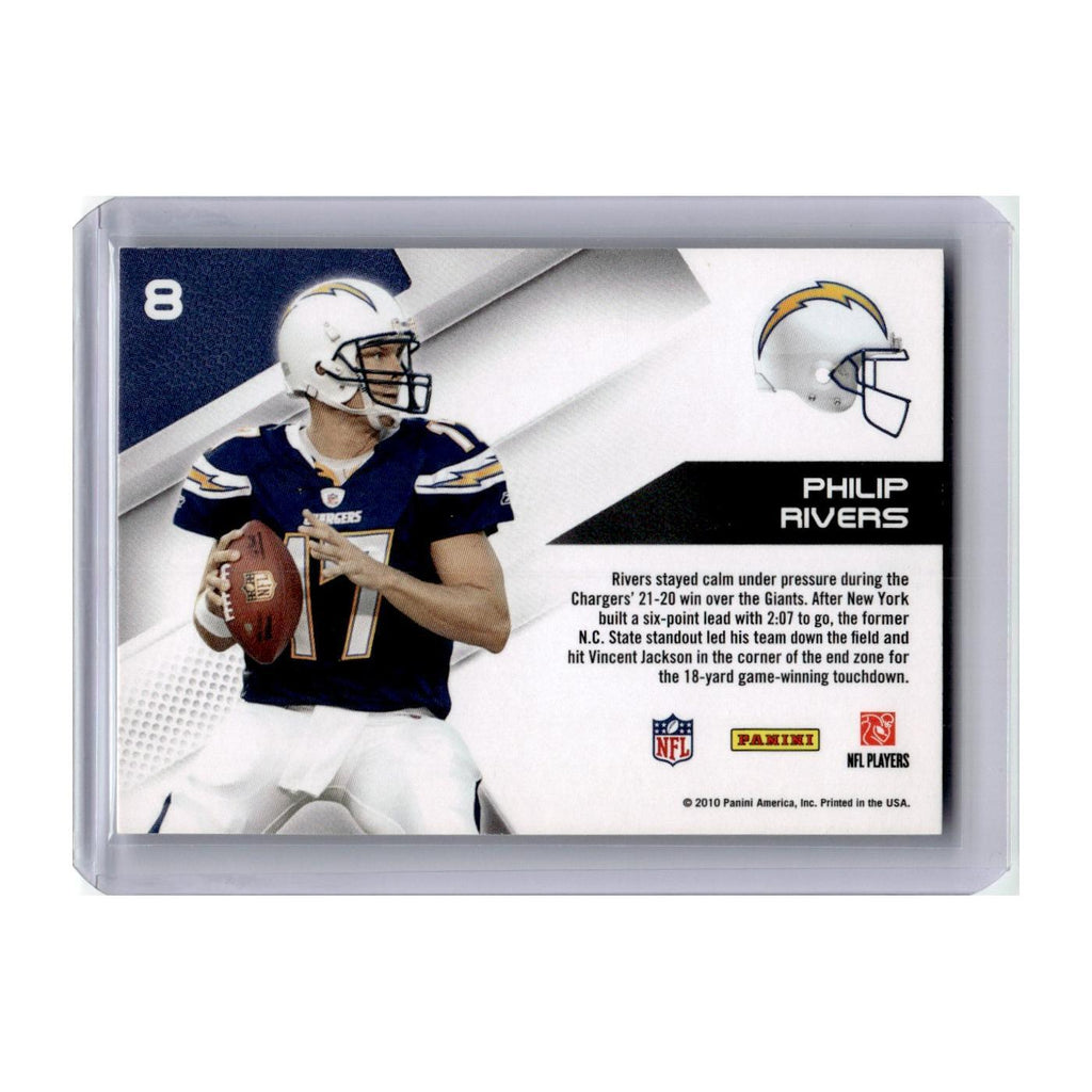 Philip Rivers 2010 Panini Epix #8 San Diego Chargers Football Card NM