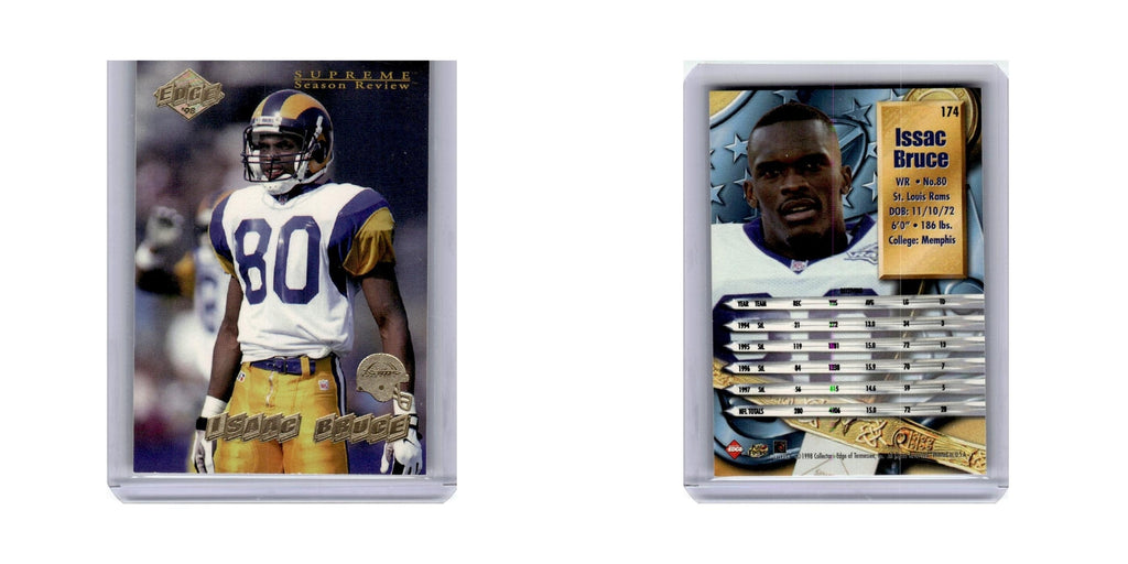 Isaac Bruce 1998 Collector's Edge Supreme Season Review #174 St. Louis Rams NM