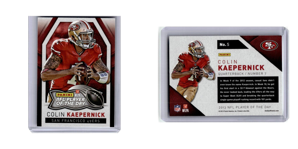 Colin Kaepernick 2013 Panini Player of the Day #5 San Francisco 49ers NM