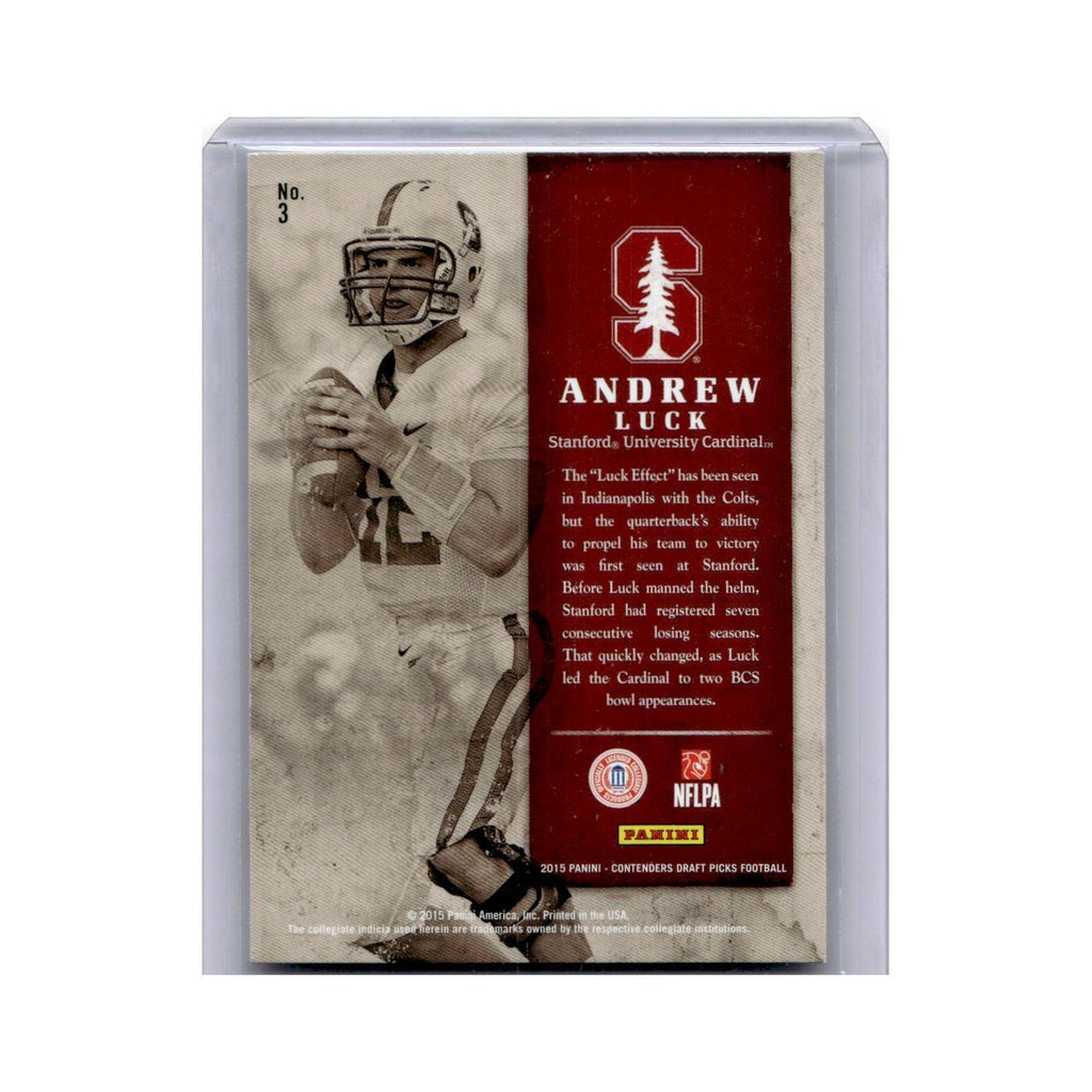 Andrew Luck 2015 Panini Contenders Draft Picks Old School Colors #3 NM